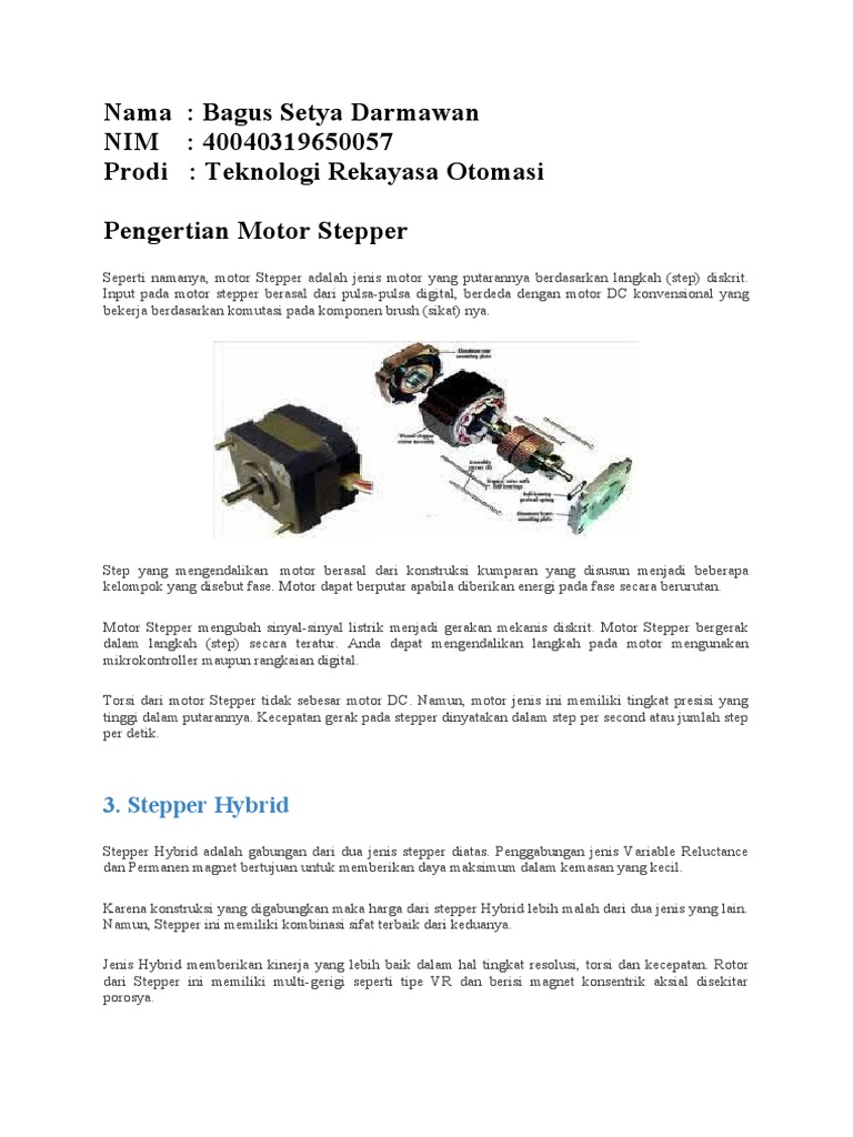 Panduan Lengkap Motor Stepper | PDF | Sains & Matematika | Komputer