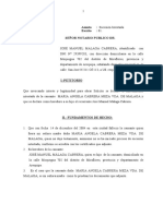 Declaratoria de Herederos José Malaga