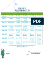 HORARIO DE CLASES 3ro B