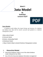 Week 3: Data Model