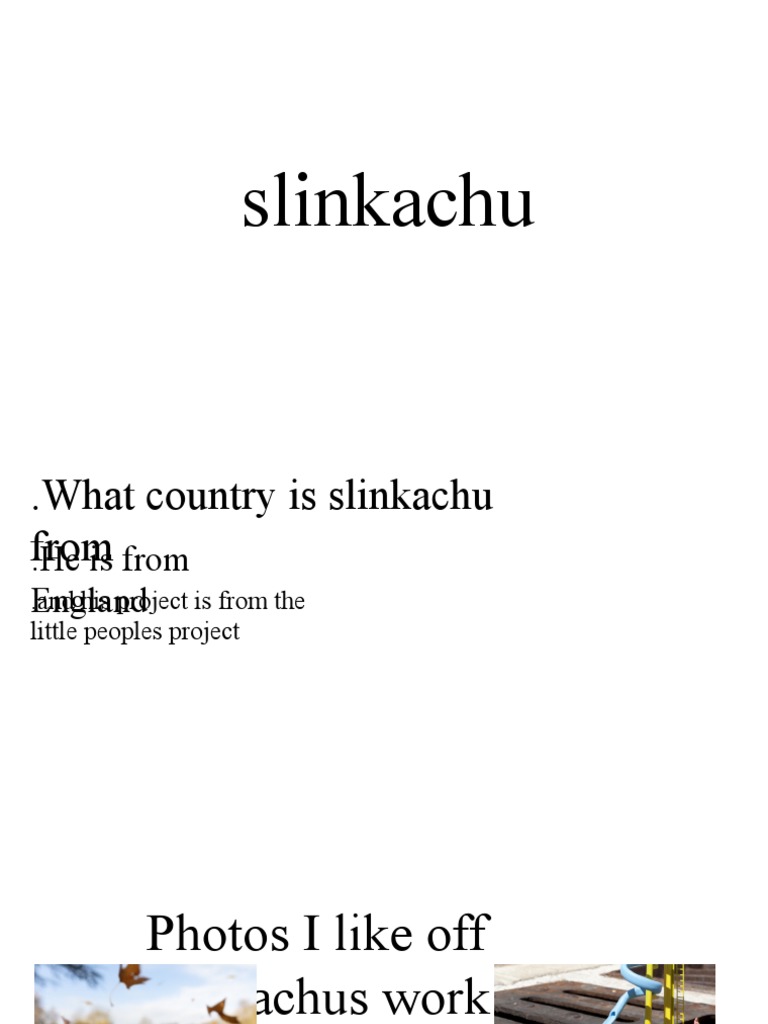 Slinkachu: The Little People Project | PDF