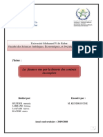 13 - La Finance Vue À Travers La Théorie Des Contrats Incomplets