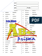 ANALOGIAS II - CUARTO