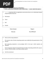 Cloud Computing Multiple Choice Questions and Answers-Cloud Computing Basics