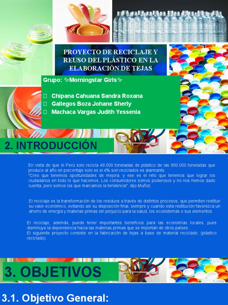 Tejas de Plástico Reciclado en Perú | PDF | El plastico | Reciclaje