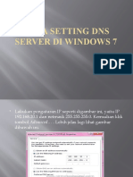 CARA SETTING DNS SERVER DI WINDOWS 7 SECARA MUDAH