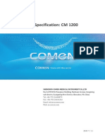 Specification Summary: 12-Channel Electrocardiograph CM 1200