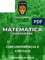 MATEMÁTICA - EX. - Circunferência e Círculo