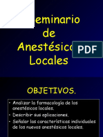 Anestésicos Locales: Características y Clasificación