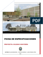 Ficha Tecnicas Fachadas Colegio Monteria