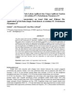 Sifat Biologi Tanah Pada Lahan Aplikasi Dan Tanpa Aplikasi Tandan Kosong Kelapa Sawit Di Adolina PT. Perkebunan Nusantara IV