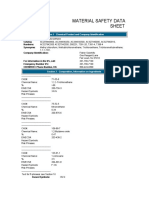 Material Safety Data Sheet: MSDS Name: Catalog Numbers: Synonyms: Company Identification
