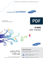 Samsung GT-S5620 User Manual English
