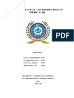 Plant Design For The Production of Nitric Acid PDF