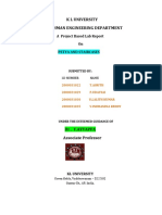 K L University Freshman Engineering Department: A Project Based Lab Report On Petya and Staircases