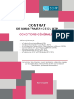 Conditions Generales Du Contrat de Sous-Traitance - Edition 2018 002