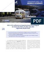 Boletin - Importaciones Bogotá Junio 2021