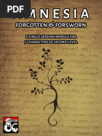 Two Bats - Amnesia, Forgotten & Forsworn