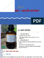 BÀI 8 AXIT NITRIC - MUỐI NITRAT