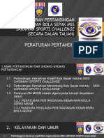 Peraturan Pertandingan Kemahiran Bola Sepak MSS Sarawak