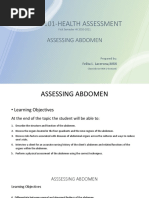 NCM 101 Health Assessment Abdomen