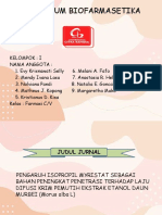 Studi Difusi Sediaan Farmasi (In Vitro) Kel 1