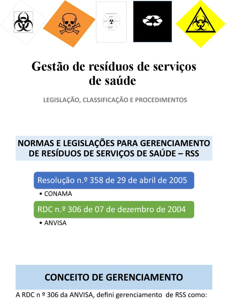 Classificação e Gestão de Resíduos de Saúde | PDF | Desperdício ...