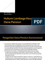 Hukum Lembaga Keuangan Dana Pensiun
