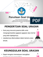 Penulisan Soal Uraian 2019 - Puspendik [Amin Yusuf]