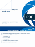 Rating Methodology For Project Bond: Salyadi Saputra - Ceo of PT Pefindo