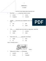 Ujian Akhir Tahun KSSR Tahun 5 Bahasa Melayu Pemahaman Set1