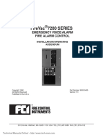 Firevac 7200 Series: Emergency Voice/Alarm Fire Alarm Control