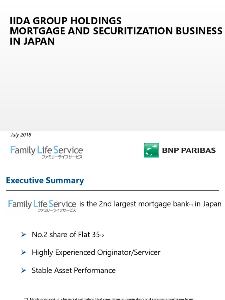 Iida Group Holdings Mortgage and Securitization Business in Japan PDF