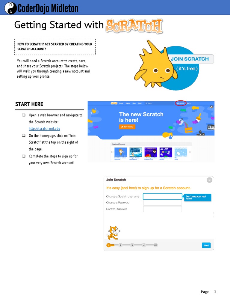 Getting Started With: Start Here | PDF | Scratch (Programming Language ...