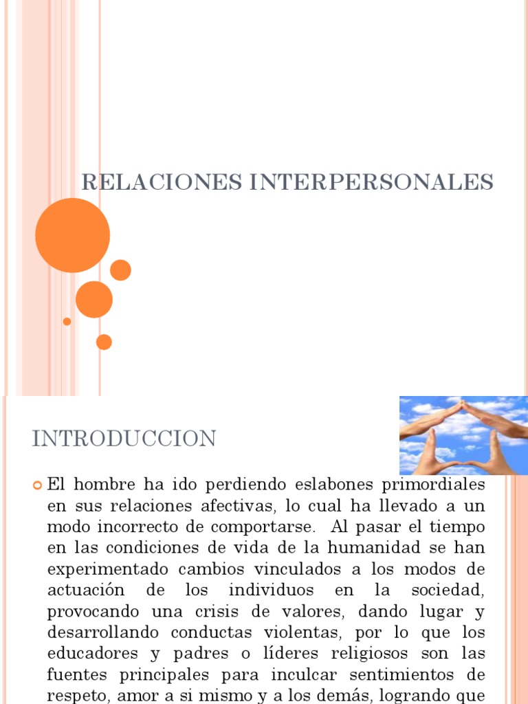 Mejora tus Relaciones Interpersonales | PDF | Comunicación | Las emociones