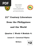 21 Century Literature From The Philippines and The World