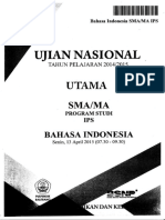 Naskah Soal UN Bahasa Indonesia SMA IPS 2015 Paket 1