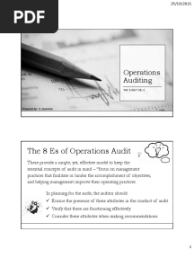 6 - Lecture - The 8 Es in Auditing