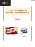 O TESTE PALOGRÁFICO NA O TESTE PALOGRÁFICO NA AVALIAÇÃO DA PERSONALIDADE