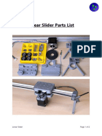 Linear Slider Parts List