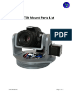 Pan Tilt Mount Parts List