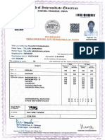BIE AP Intermediate Pass Certificate Marksheet