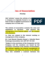 8 - Article of Association