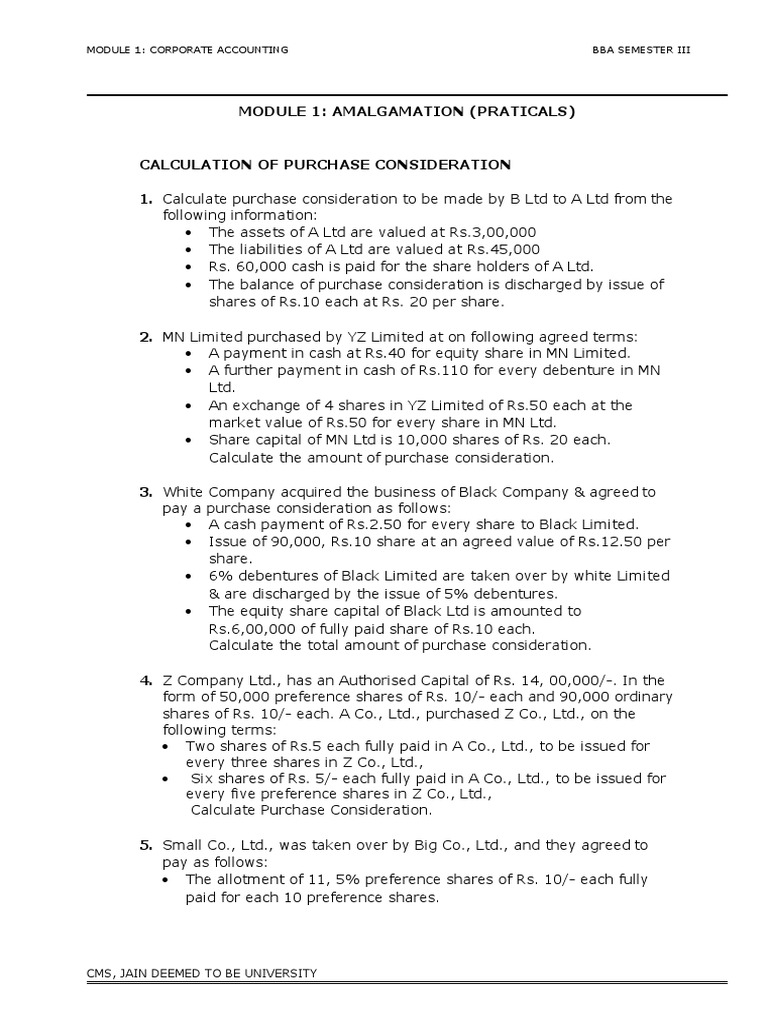 Amalgamation of P Ltd and Q Ltd | PDF | Equity (Finance) | Balance Sheet