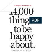 14,000 Things To Be Happy About.: Newly Revised and Updated - Barbara Ann Kipfer