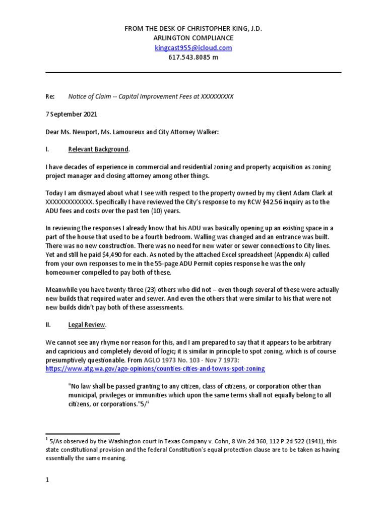 Marysville WA Caught Out With Arbitrary and Capricious Zoning On MotherinLaw PDU Spaces PDF