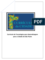 Currículo de Tecnologias para Aprendizagem para A Cidade de São Paulo