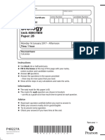 Biology: Unit: KBI0/4BI0 Paper: 2B