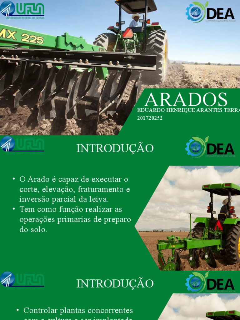 Tipos e Funções de Arados Agrícolas | PDF | Arado