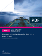Migrating To IHO Certificate For S-63 1.1 in Maris ECDIS: This Guide Is Based On The Maris 900 ECDIS